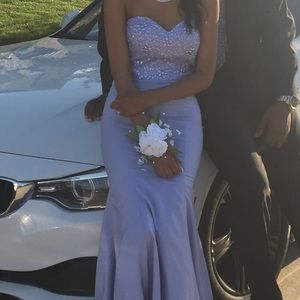 Lavender sweetheart mermaid style dress
